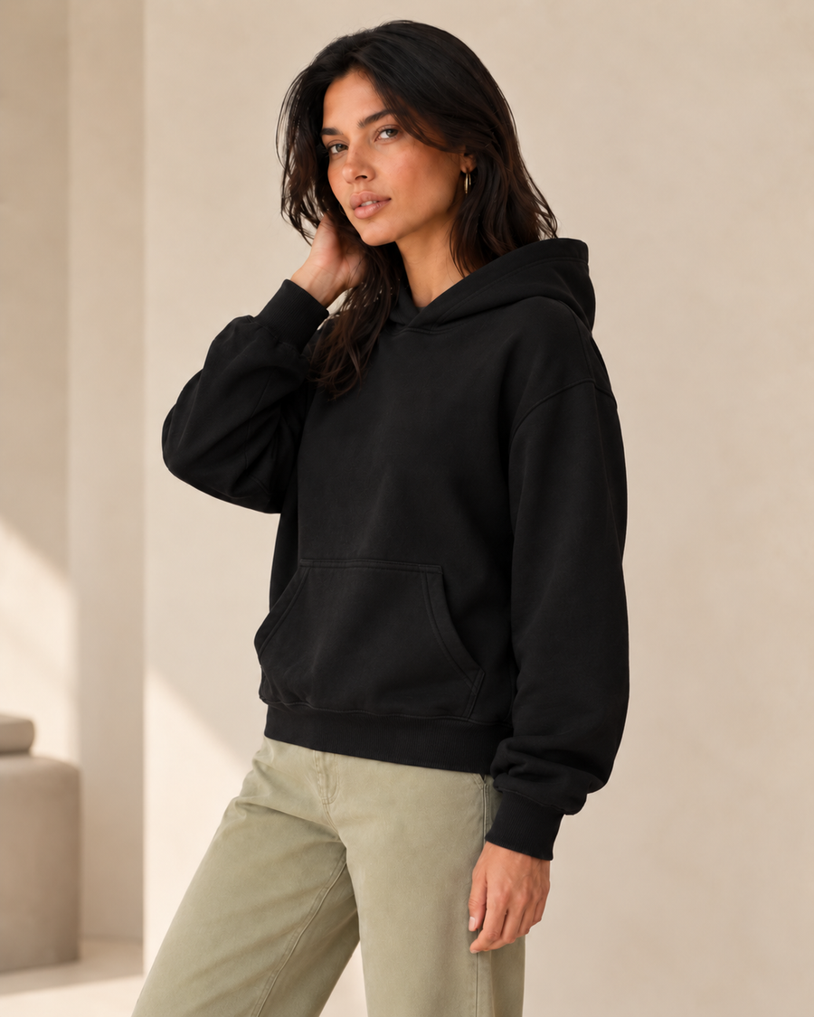 Sudadera Bruma color Negro, con modelo